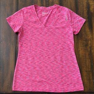 Reebok Women's Pink V-Neck Top